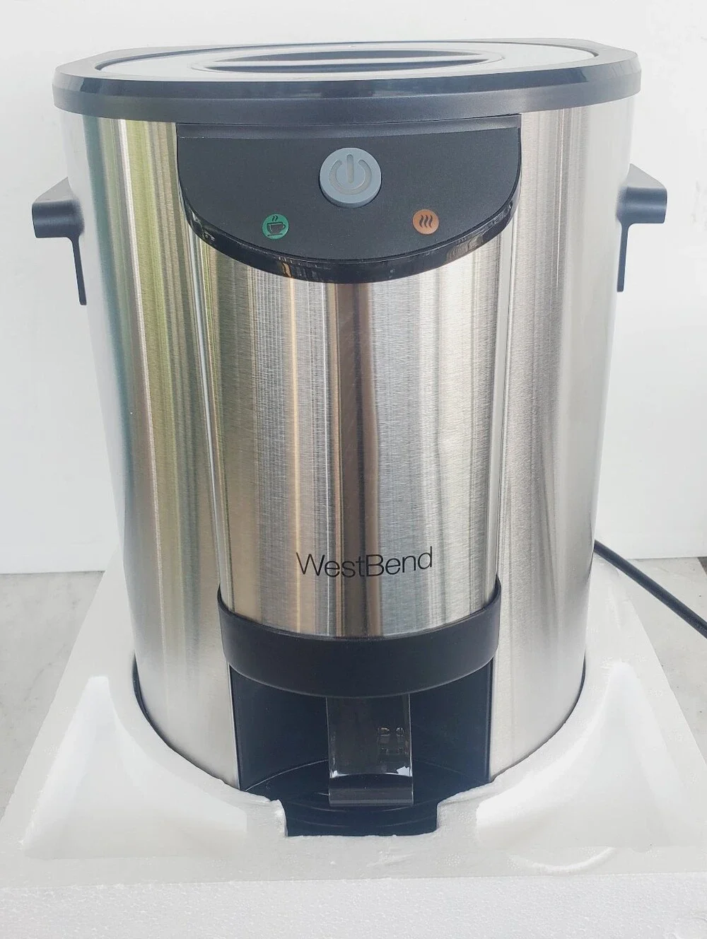 New West Bend 57030 Coffee Urn Double Walled Stainless Steel Coffee Machine